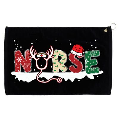 Nurse Christmas Stethoscope Nurses Xmas Pajamas Pjs Family Grommeted Golf Towel