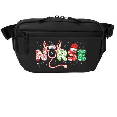 Nurse Christmas Stethoscope Nurses Xmas Scrub Top Women Crossbody Pack