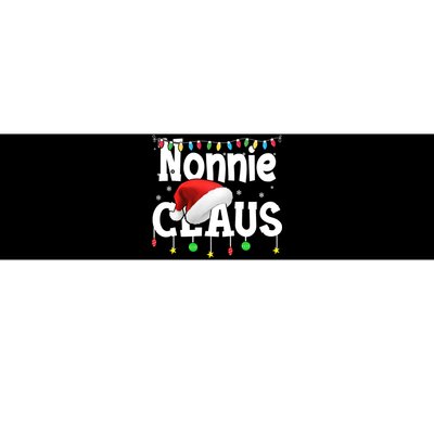 Nonnie Claus Shirt Santa Hat Matching Christmas Lights Family Group Bumper Sticker