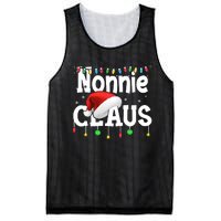 Nonnie Claus Shirt Santa Hat Matching Christmas Lights Family Group Mesh Reversible Basketball Jersey Tank