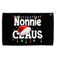 Nonnie Claus Shirt Santa Hat Matching Christmas Lights Family Group Grommeted Golf Towel