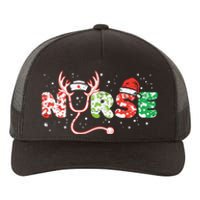 Nurse Christmas Stethoscope Nurses Xmas Scrub Top Yupoong Adult 5-Panel Trucker Hat