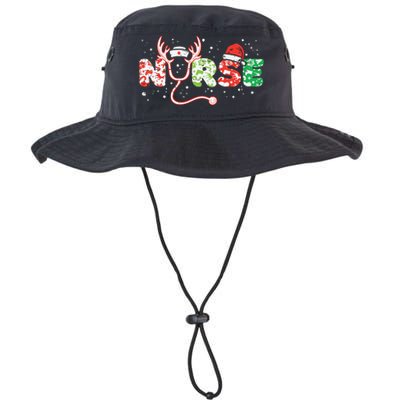 Nurse Christmas Stethoscope Nurses Xmas Scrub Top Legacy Cool Fit Booney Bucket Hat