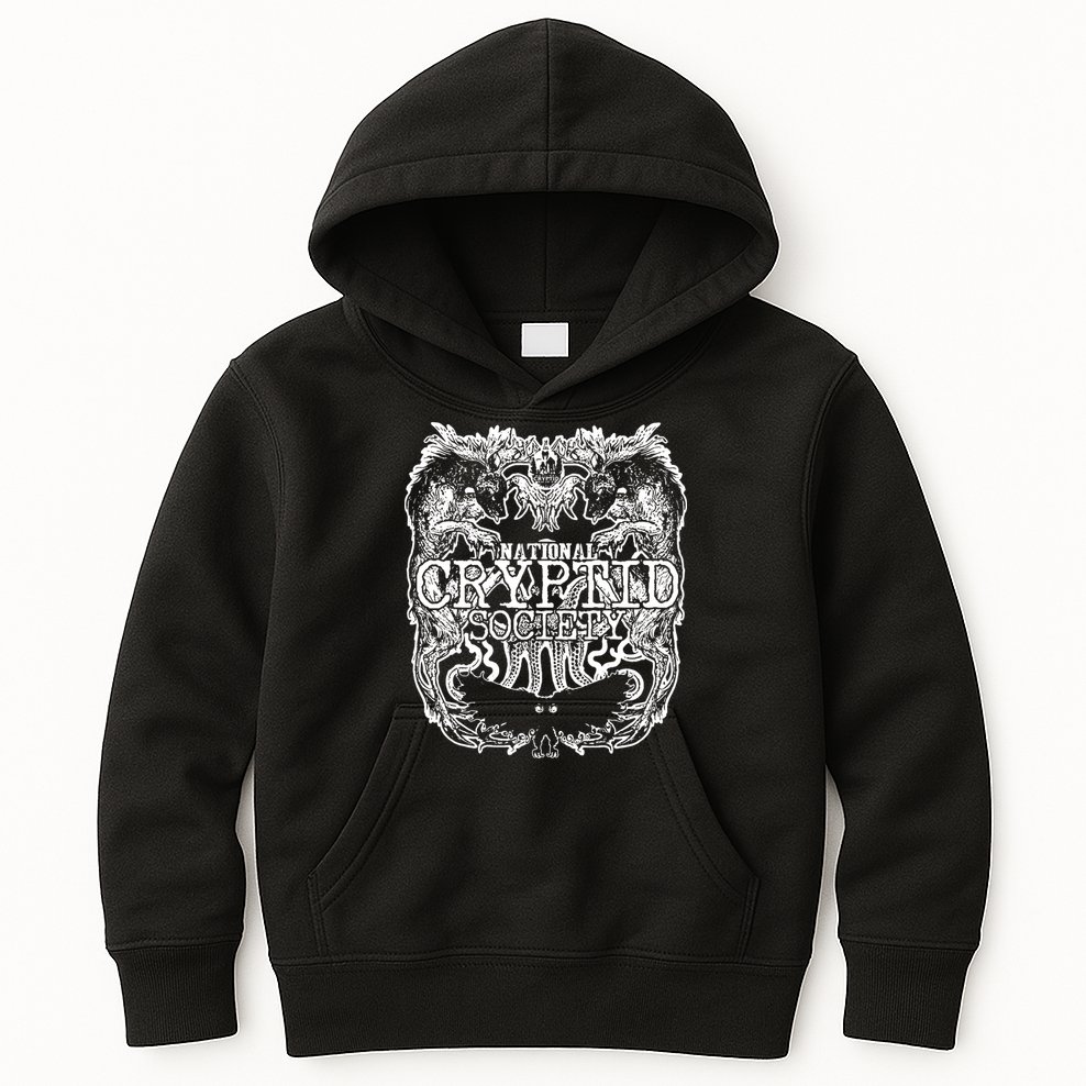 National Cryptid Society Wendigo Giant Octopus Mothman Beast Kids Hoodie