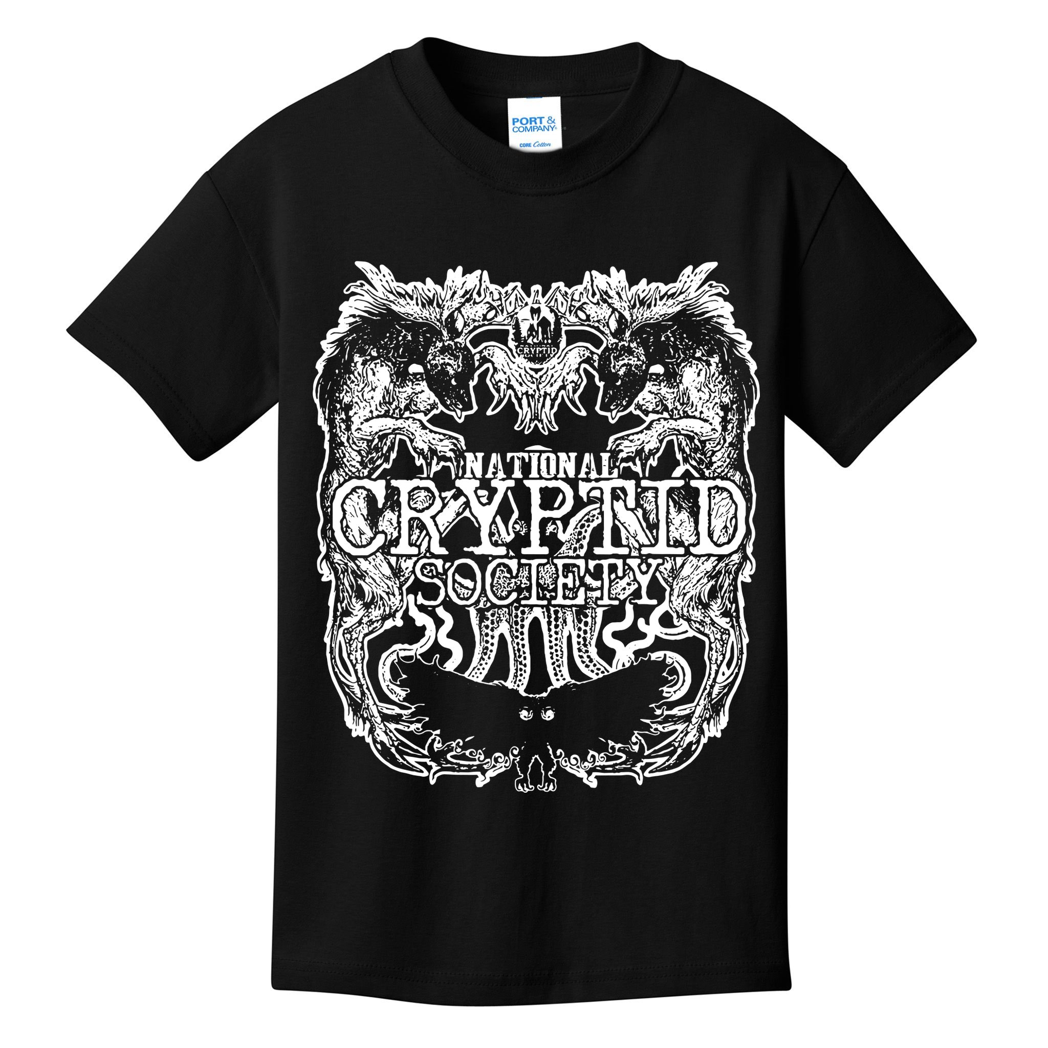 National Cryptid Society Wendigo Giant Octopus Mothman Beast Kids T-Shirt