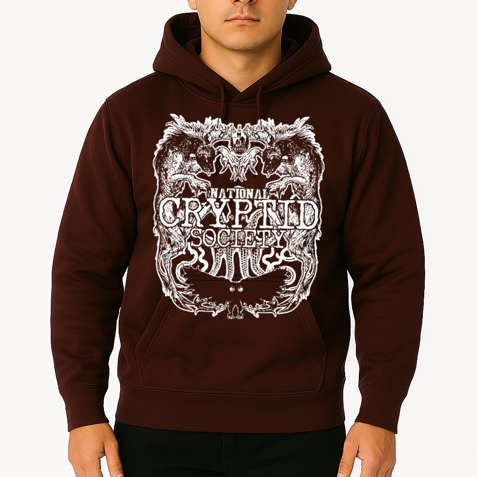 National Cryptid Society Wendigo Giant Octopus Mothman Beast Hoodie