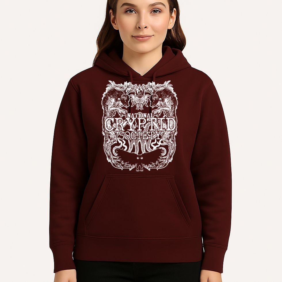 National Cryptid Society Wendigo Giant Octopus Mothman Beast Hoodie