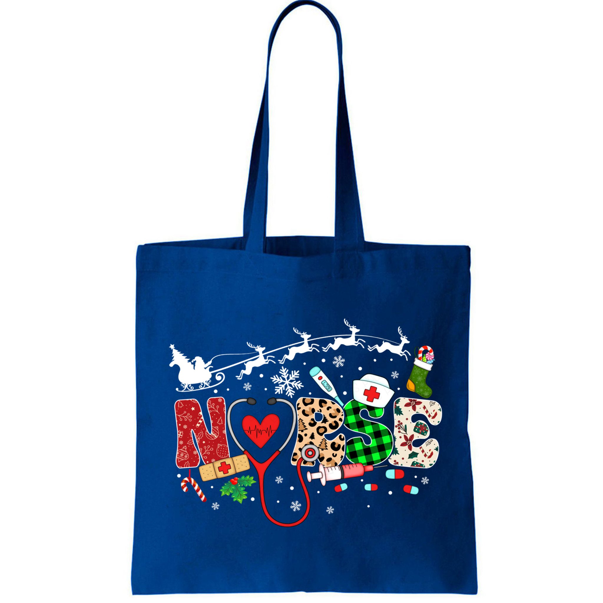 Nurse Christmas Stethoscope Nurses Pajamas Pjs Nursing Xmas Gift Bag