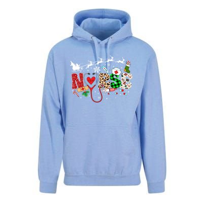 Nurse Christmas Stethoscope Nurses Pajamas Pjs Nursing Xmas Gift Unisex Surf Hoodie