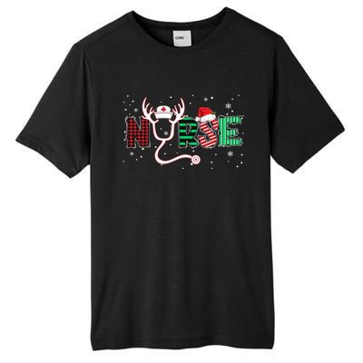 Nurse Christmas Stethoscope Nurses Xmas Scrub Top Meaningful Gift Tall Fusion ChromaSoft Performance T-Shirt