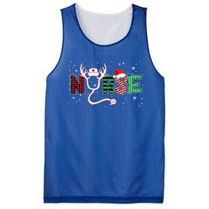 Nurse Christmas Stethoscope Nurses Xmas Scrub Top Meaningful Gift Mesh Reversible Basketball Jersey Tank