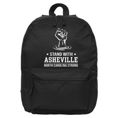 North Carolina Strong Asheville Nc Stand With Asheville 2024 16 in Basic Backpack