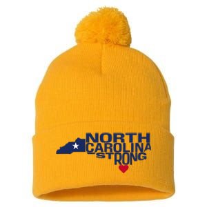 North Carolina State Strong Nc Love Pom Pom 12in Knit Beanie