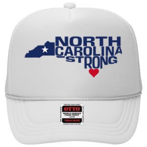 North Carolina State Strong Nc Love High Crown Mesh Back Trucker Hat