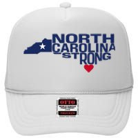 North Carolina State Strong Nc Love High Crown Mesh Back Trucker Hat