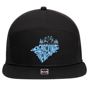 North Carolina Stronger Together 7 Panel Mesh Trucker Snapback Hat