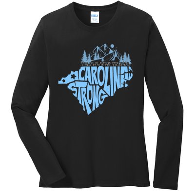 North Carolina Stronger Together Ladies Long Sleeve Shirt