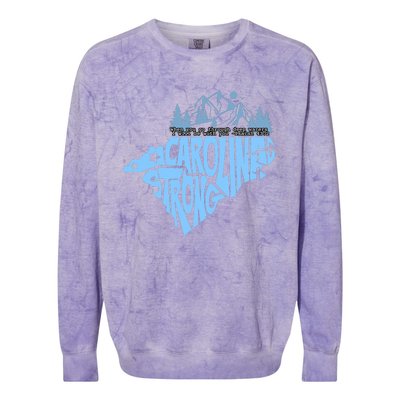 North Carolina Stronger Together Colorblast Crewneck Sweatshirt