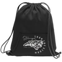 North Carolina Strong Hurricane Helene Flooding Fundraise Sweatshirt Cinch Pack Bag