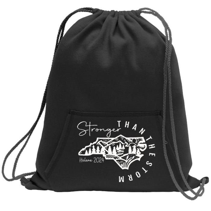 North Carolina Strong Hurricane Helene Flooding Fundraise Sweatshirt Cinch Pack Bag