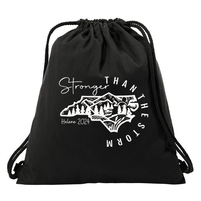 North Carolina Strong Hurricane Helene Flooding Fundraise Drawstring Bag