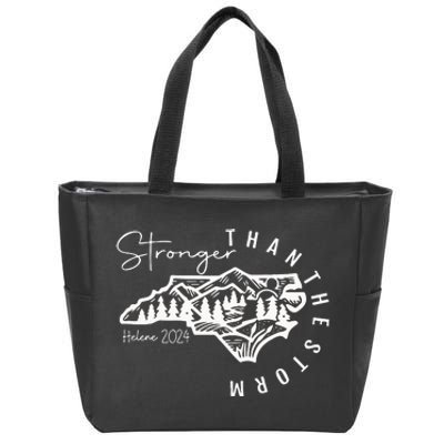 North Carolina Strong Hurricane Helene Flooding Fundraise Zip Tote Bag