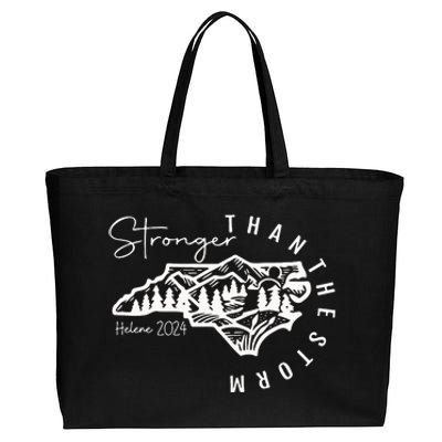 North Carolina Strong Hurricane Helene Flooding Fundraise Cotton Canvas Jumbo Tote