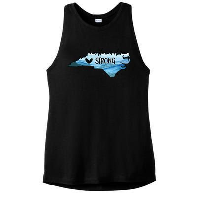 North Carolina Strong Western Nc Hurricane Ladies PosiCharge Tri-Blend Wicking Tank