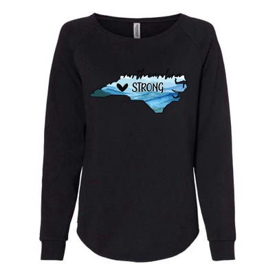 North Carolina Strong Western Nc Hurricane Womens California Wash Sweatshirt