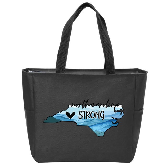 North Carolina Strong Western Nc Hurricane Zip Tote Bag