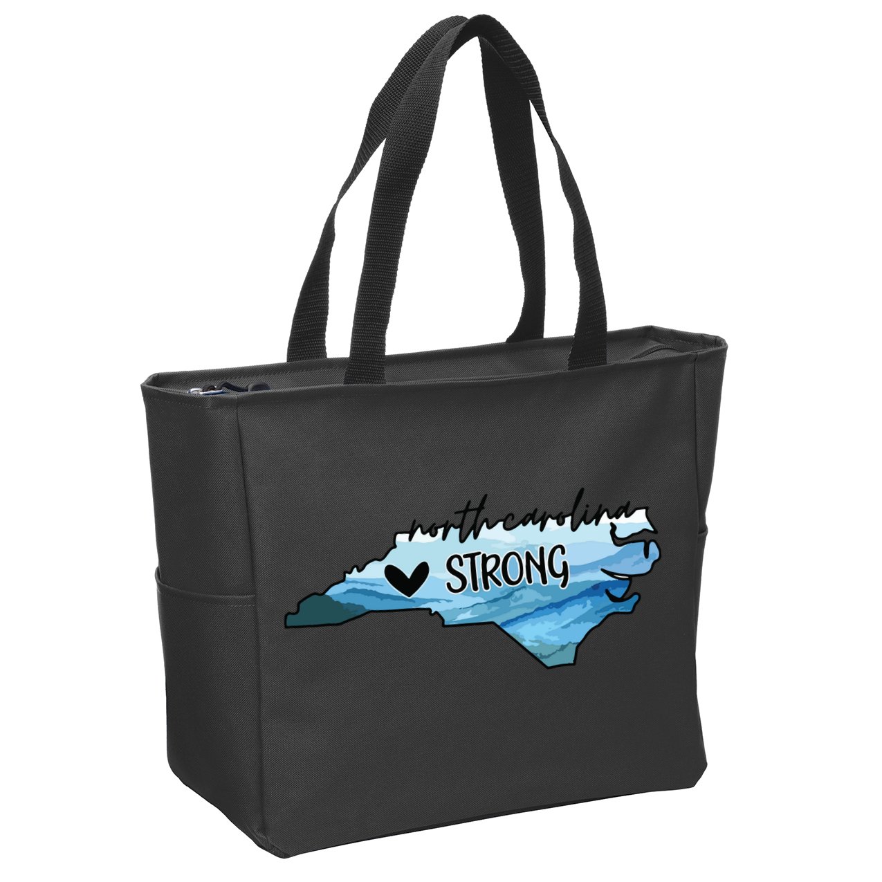 North Carolina Strong Western Nc Hurricane Zip Tote Bag