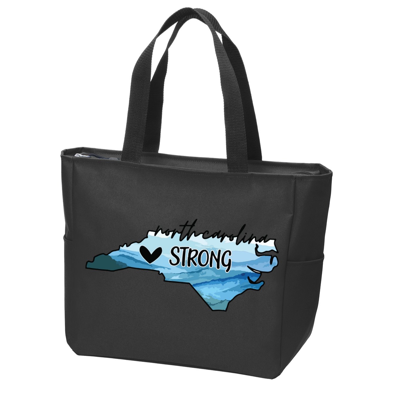 North Carolina Strong Western Nc Hurricane Zip Tote Bag