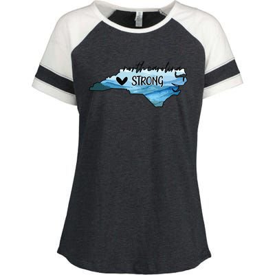 North Carolina Strong Western Nc Hurricane Enza Ladies Jersey Colorblock Tee