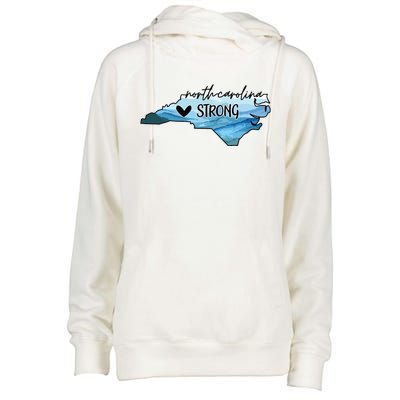 North Carolina Strong Western Nc Hurricane Womens Funnel Neck Pullover Hood