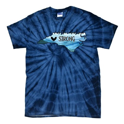 North Carolina Strong Western Nc Hurricane Tie-Dye T-Shirt