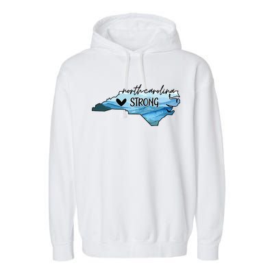 North Carolina Strong Western Nc Hurricane Garment-Dyed Fleece Hoodie