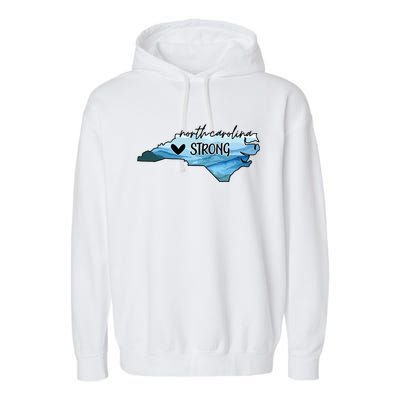 North Carolina Strong Western Nc Hurricane Garment-Dyed Fleece Hoodie