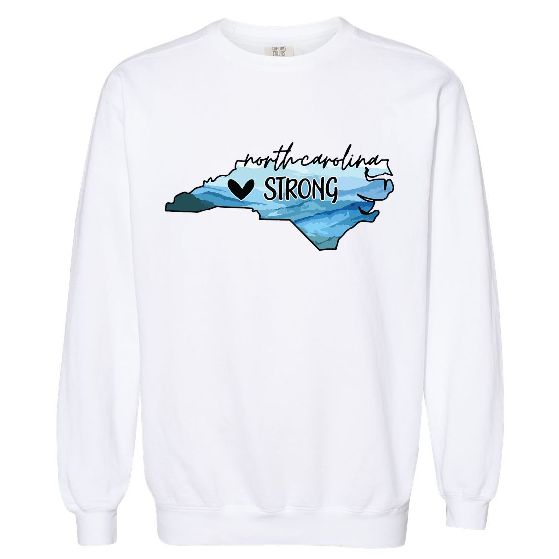 North Carolina Strong Western Nc Hurricane Garment-Dyed Sweatshirt