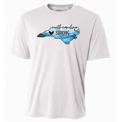 North Carolina Strong Western Nc Hurricane Cooling Performance Crew T-Shirt