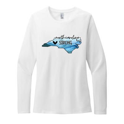 North Carolina Strong Western Nc Hurricane Womens CVC Long Sleeve Shirt