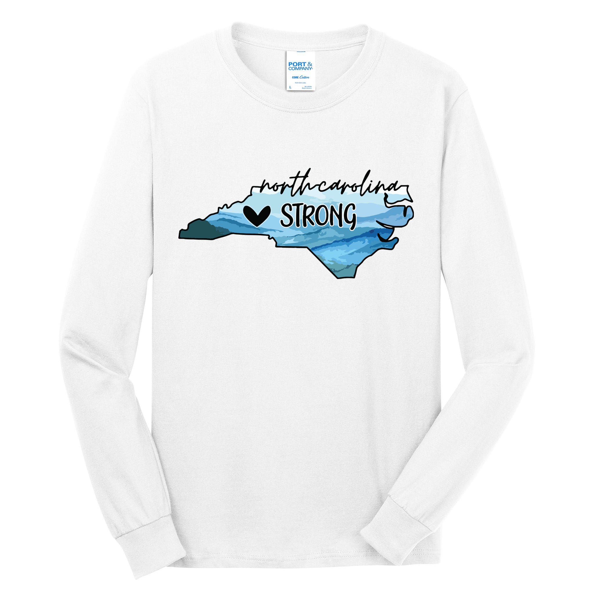 North Carolina Strong Western Nc Hurricane Tall Long Sleeve T-Shirt