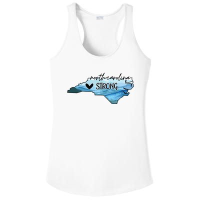 North Carolina Strong Western Nc Hurricane Ladies PosiCharge Competitor Racerback Tank