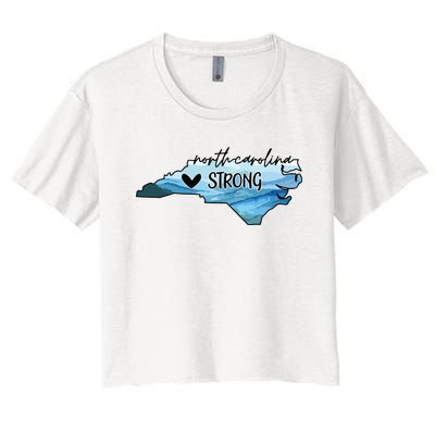 North Carolina Strong Western Nc Hurricane Women's Crop Top Tee