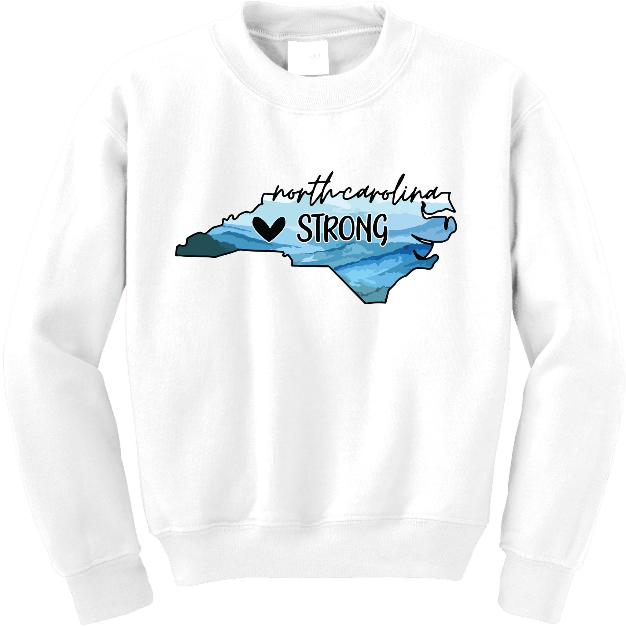 North Carolina Strong Western Nc Hurricane Kids Sweatshirt