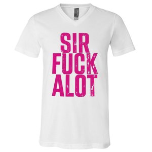 Nle Choppa Sir Fuck Alot V-Neck T-Shirt