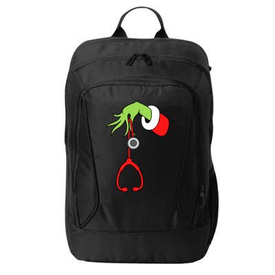 Nurse Christmas Stethoscope Nurses Xmas Pajamas Pjs Women City Backpack
