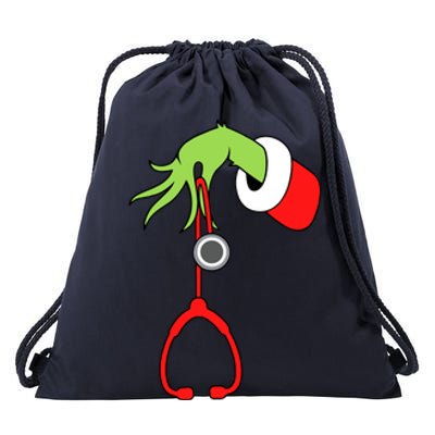 Nurse Christmas Stethoscope Nurses Xmas Pajamas Pjs Women Drawstring Bag