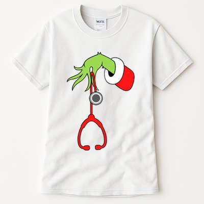 Nurse Christmas Stethoscope Nurses Xmas Pajamas Pjs Women Tall T-Shirt