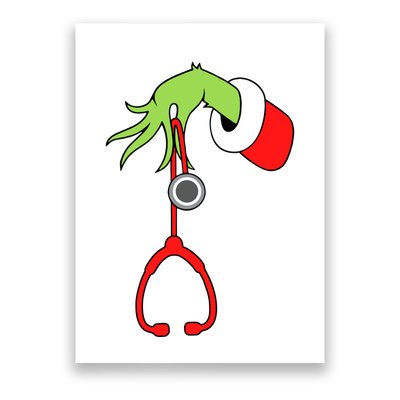 Nurse Christmas Stethoscope Nurses Xmas Pajamas Pjs Women Poster