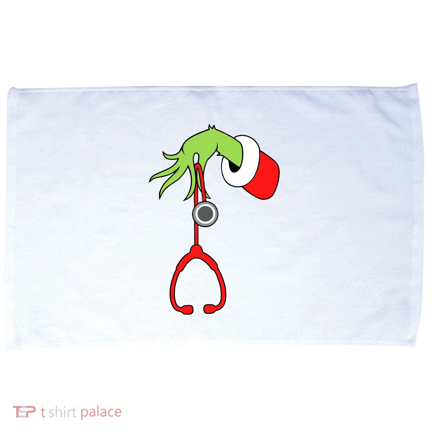 Nurse Christmas Stethoscope Nurses Xmas Pajamas Pjs Women Microfiber Hand Towel